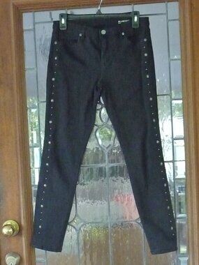BLANKNYC Black Studded Skinny Jeans Size 27